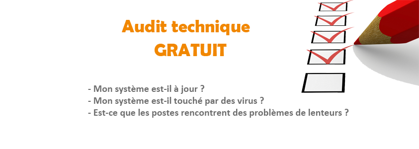 Audit technique gratuit de votre parc informatique